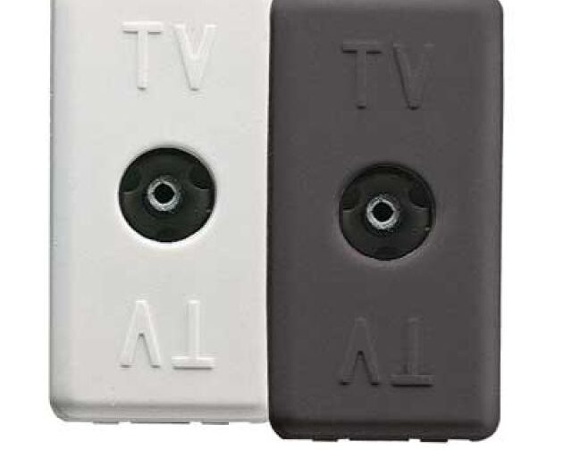 PRESA COASSIALE TV FEMMINA 'SYSTEM' Nero