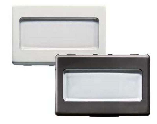 PULSANTE CON PORTANOME 'SYSTEM' 2 Moduli, 1P NA 250V - Nero