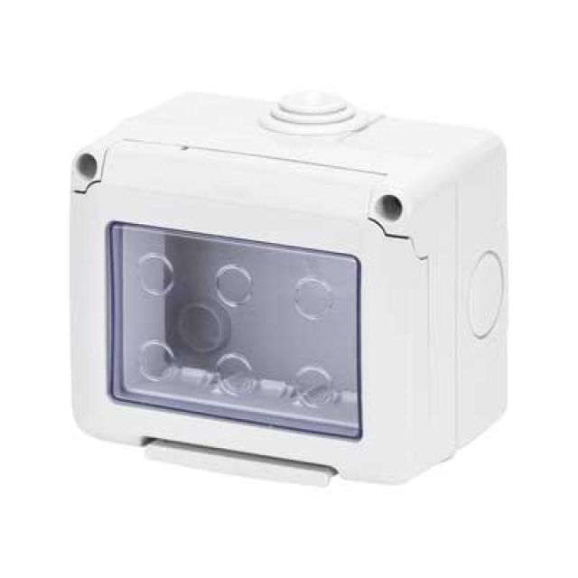 CONTENITORE DA PARETE PER APPARECCHI IP55 'SYSTEM' 2 posti