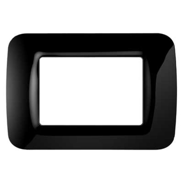 PLACCA COPRINTERRUTTORI NERO TONER 'SYSTEM' 3 posto
