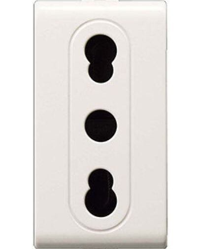 PRESA BIVALENTE 'EASY' 10/16A 250V 2P+T - Bianco