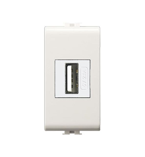 ALIMENTATORE DA INCASSO USB 'EASY' Bianco