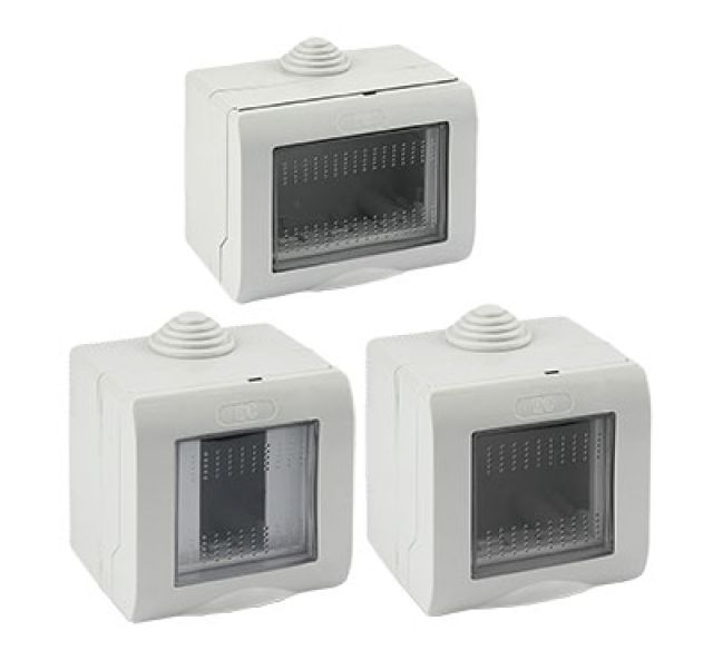 CONTENITORE DA PARETE PER APPARECCHI IP55 'EASY' 2 Posti