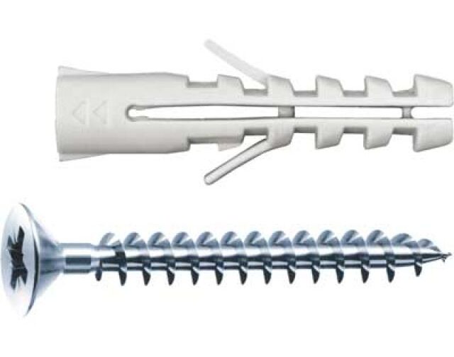 TASSELLO CON VITE SENZA BORDO AV-TC Ø 6x30 - vite 4.5x4 (Confezione da 100 pezzi)