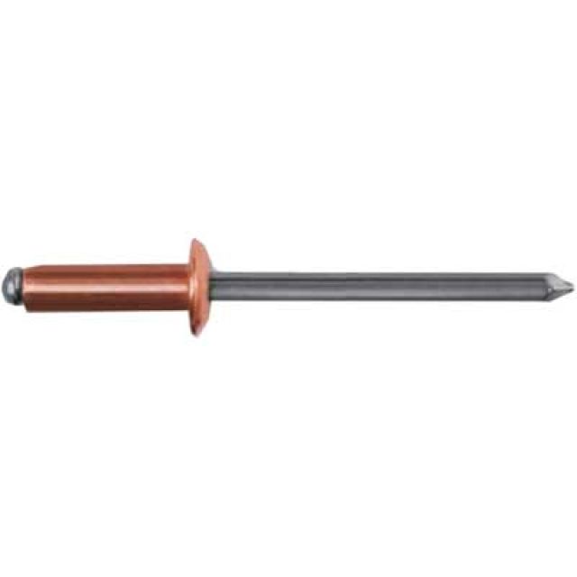 RIVETTO A STRAPPO 'RAME' mm 3,4x9 (Confezione da 100 pezzi)