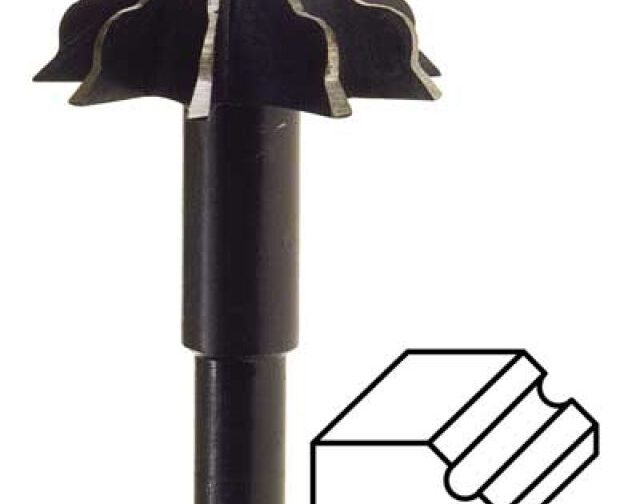 FRESA PER PROFILO MEZZO TONDO INTERNO 45° Ø mm 35