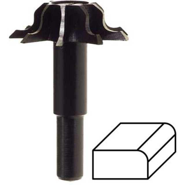 FRESA PER PROFILO MEZZO TONDO ESTERNO 45° Ø mm 35