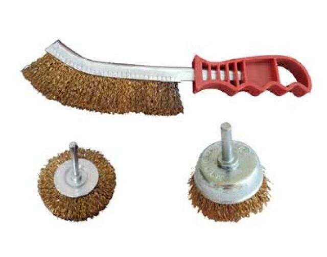 KIT SPAZZOLE 3 pezzi (2 spazzole a gambo + 1 spazzola a mano)