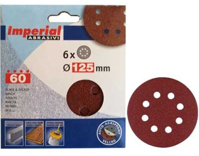DISCO ABRASIVO VELCRATO 'FAI DA TE' Ø mm 150- grana 180 - 6 pezzi