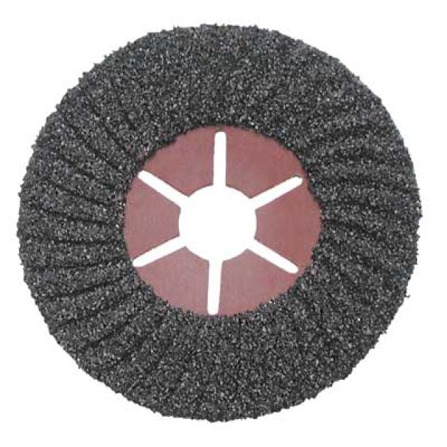 DISCO SEMIFLESSIBILE AL CARBURO DI SILICIO Ø mm 115x22 - grana 16 (Confezione da 25 pezzi)