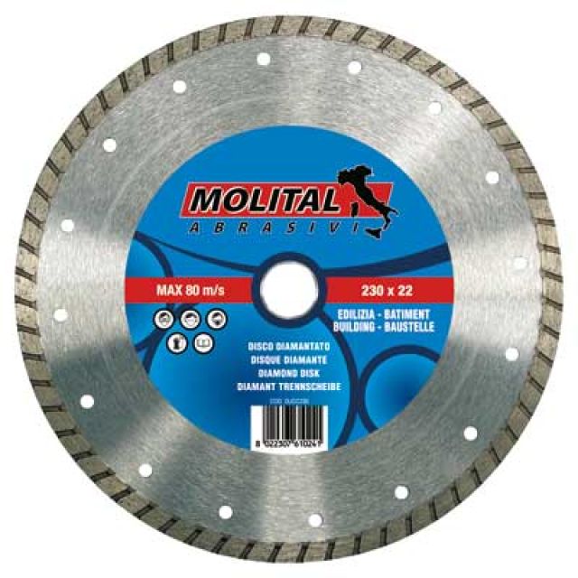 DISCO DIAMANTATO 'UNIVERSALE' 'MOLITAL' Ø mm 230
