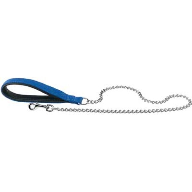GUINZAGLIO PER CANI CON CATENA 'DAYTONA GM' mm 25xcm 100 blu