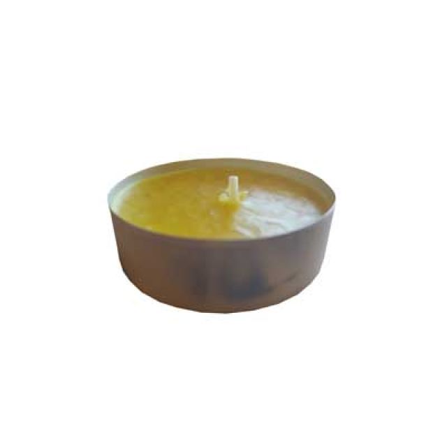 KIT MINI CANDELE ALLA CITRONELLA Ø cm 3,6x1,7h - conf. 25 pezzi