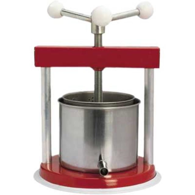 TORCHIETTO PREMITUTTO IN ACCIAIO Mod. medio, Ø cm 15x14h