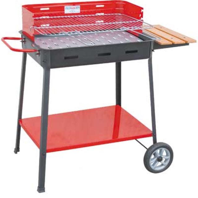 BARBECUE A CARBONELLA 'SUPERMAX' CON APPOGGIO cm 60x40x85h