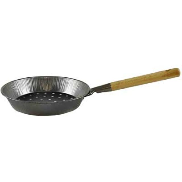CALDARROSTIERA CON MANICO IN LEGNO Ø 30 cm