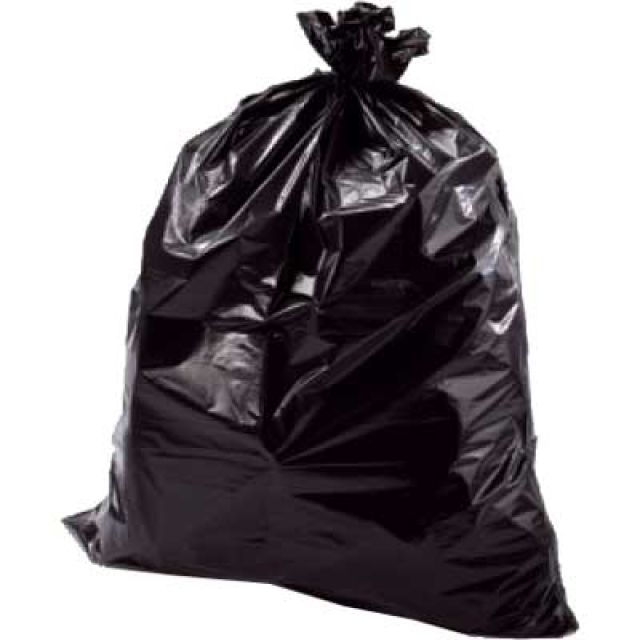 SACCHI PER NETTEZZA URBANA NERI cm 92x120 - col. nero (8 pz/kg) (Confezione da 18 KG)