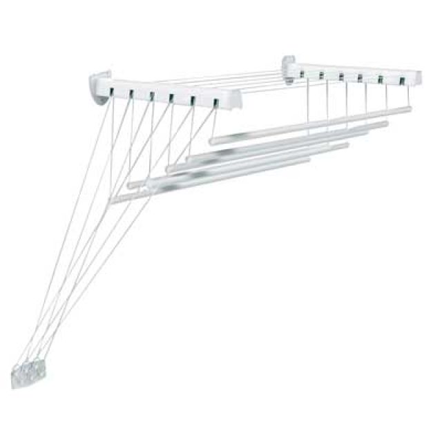 STENDIBIANCHERIA DA PARETE/SOFFITTO cm 120x46x70h - 7,2 mt di stenditura