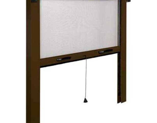 ZANZARIERA AVVOLGIBILE VERTICALE cm 140x170 - col. marrone