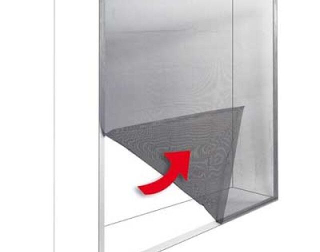 ZANZARIERA ADESIVA 'ECCO' cm 150x300 - col. nera