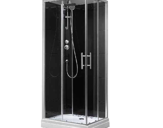 CABINA DOCCIA MODELLO KENYA APERTURA 2 ANTE SCORR. 2 FISSE mm 800 x 12000