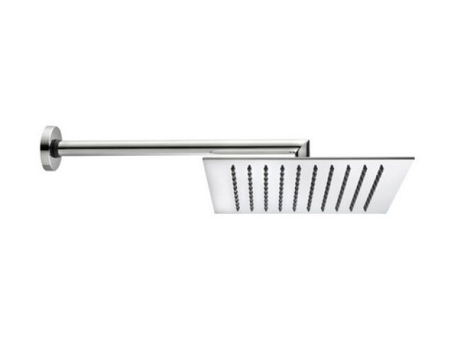 BRACCIO DOCCIA TETIS CON SOFFIONE QUADRO Cromo - cm 30x30