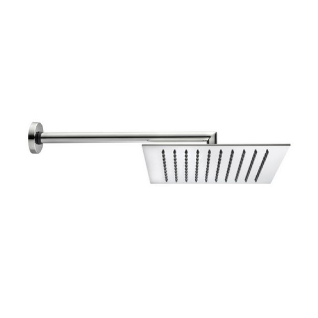 BRACCIO DOCCIA TETIS CON SOFFIONE QUADRO Cromo - cm 30x30