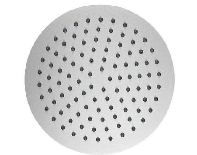 SOFFIONE DOCCIA TONDO ULTRA SLIM ACCIAIO INOX Diam. 250 mm