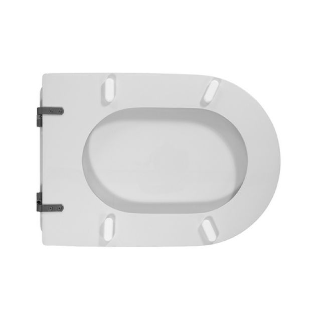 SEDILE WC PER AZZURRA VASO THIN SOSPESO FORMA 7 Bianco - Cerniere A passanti