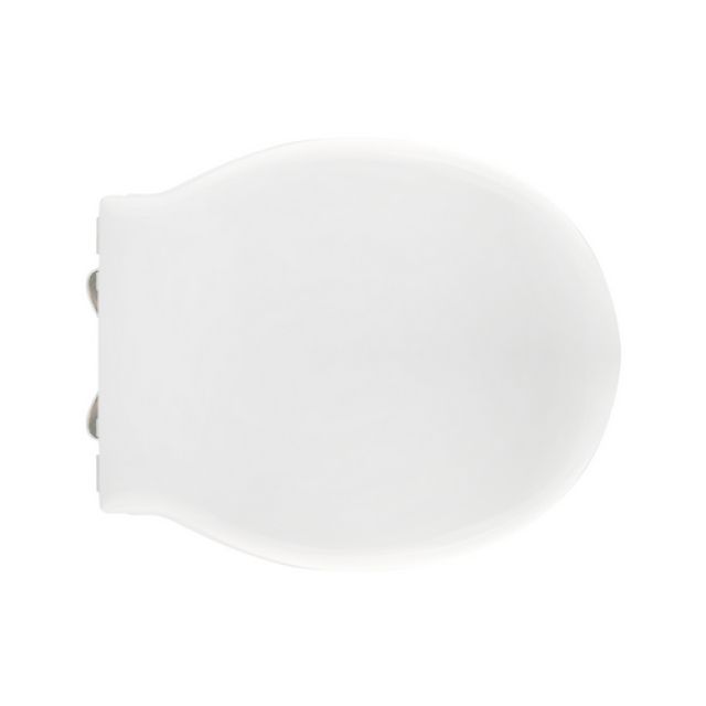 SEDILE WC PER ESEDRA VASO BULL 500 FORMA 2 Bianco - Cerniere C espansion