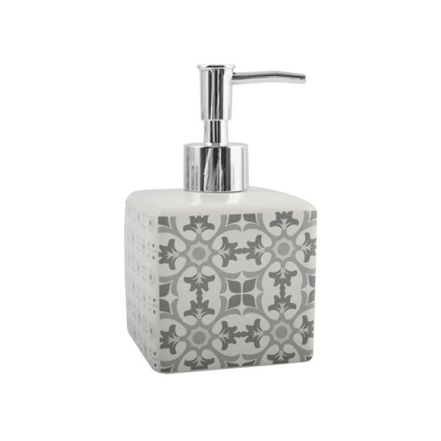 DISPENSER SAPONE IN CERAMICA EVORA Bianco - Grigio