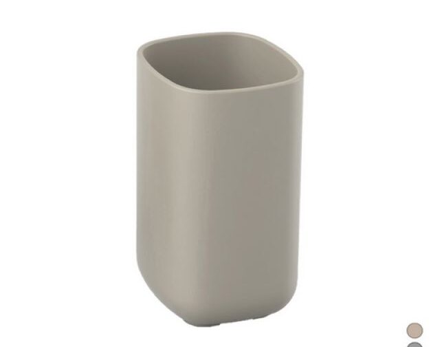 PORTA SPAZZOLINI POD Tortora cm 7 x h. 11,5 x 7