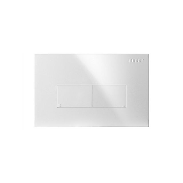PLACCA PER CASSETTA INCASSO PUCCI ECO 2 PULSANTI LINEA MOD.2014 Nera