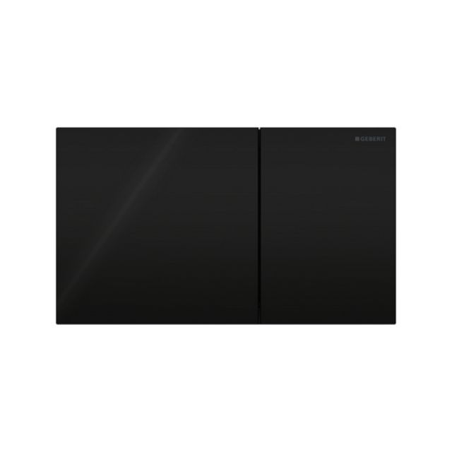 PLACCA DI COPERTURA 2 TASTI SIGMA 70 2023 GEBERIT Vetro Nero