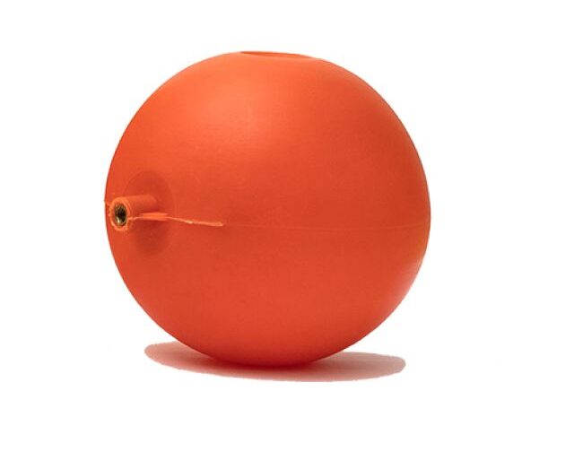 SFERA IN PLASTICA TONDA ARANCIO PER ASTE TONDE Diam. 120