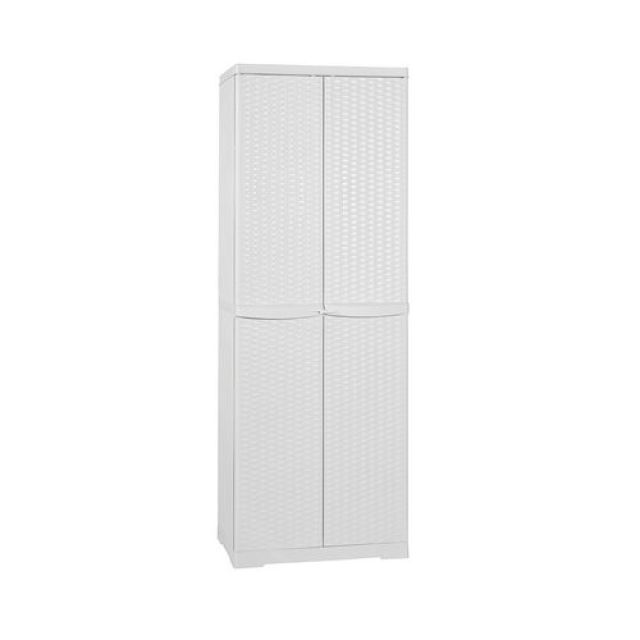 MOBILETTO IN POLIPROPILENE PORTASCOPE RATTAN H.178 L cm. 65 x P cm. 45 Wengé