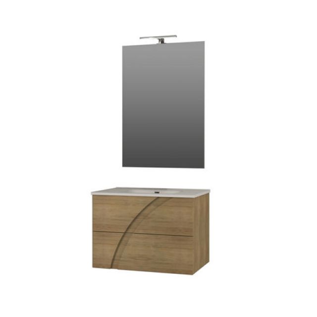 MOBILE BAGNO COMPLETO KANSAS Noce L. 100 cm