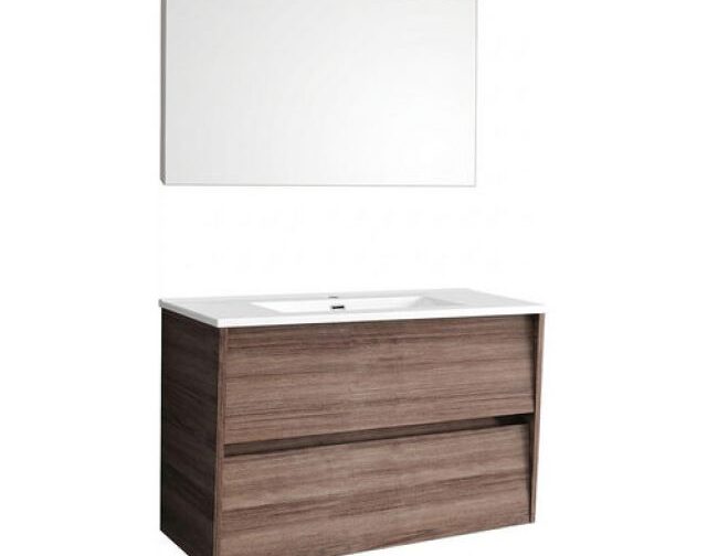 MOBILE BAGNO ELISIA cm 80 Noce Siroco