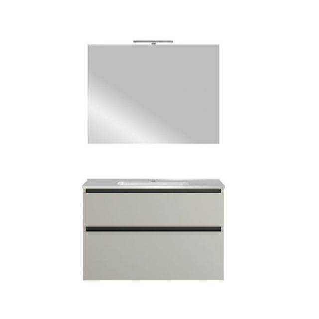 MOBILE BAGNO LINEA LEVEL DA 80 CM Bianco Opaco