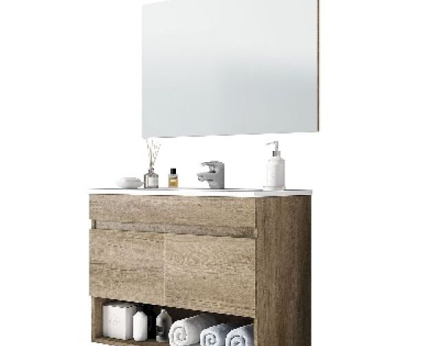 MOBILE BAGNO SOSPESO COTTON/CLINT (DA MONTARE) cm 64 x 80 x 45 Nordik