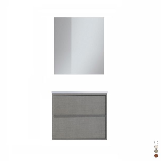 MOBILE BAGNO SOSPESO LINEA ELEGANCE L. 70 CM Noce
