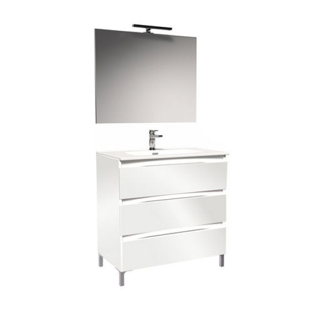 MOBILE BAGNO VALENCIA L. 100 CM Rovere Scuro