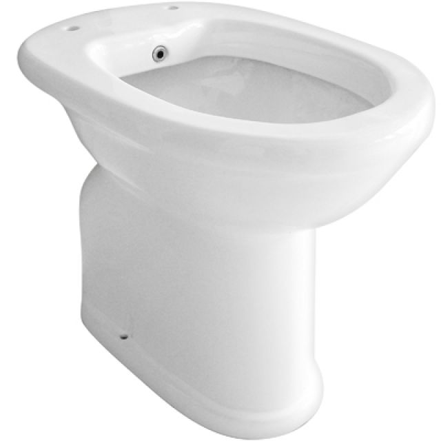 VASO/BIDET ANZIANI CHIUSO COMPLETO DI EROGATORE Scarico a Pavimento