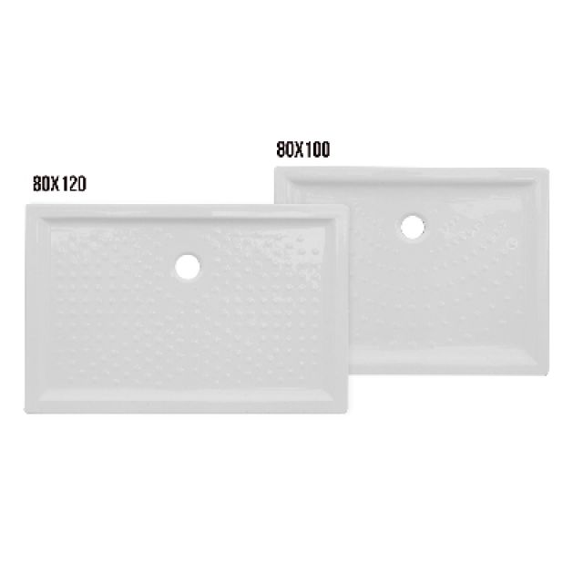 PIATTO DOCCIA H6 RETTANGOLARE IN CERAMICA DIANHYDRO cm 70 x 120 H. 6