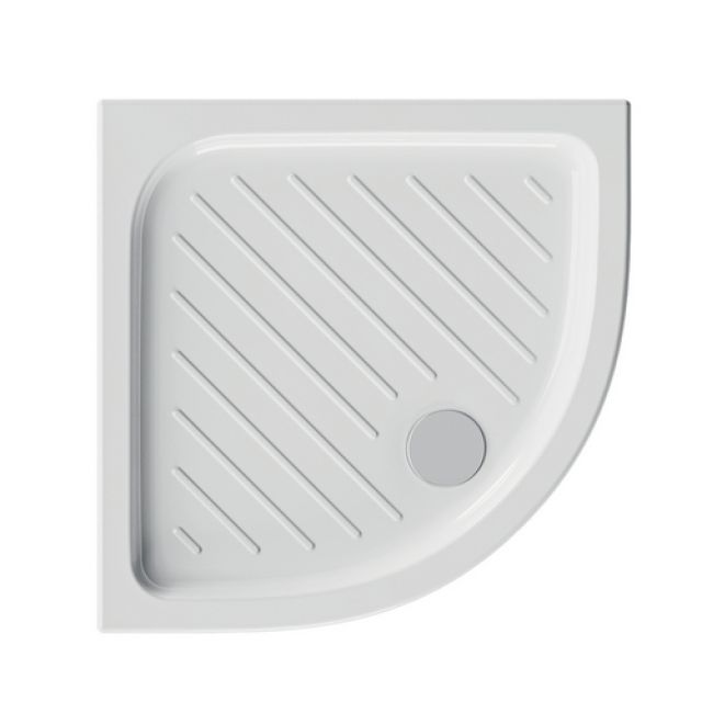PIATTO DOCCIA ANGOLARE IN CERAMICA DOLOMITE GEMMA 2 H. 7 cm 80 x 80 H. 7