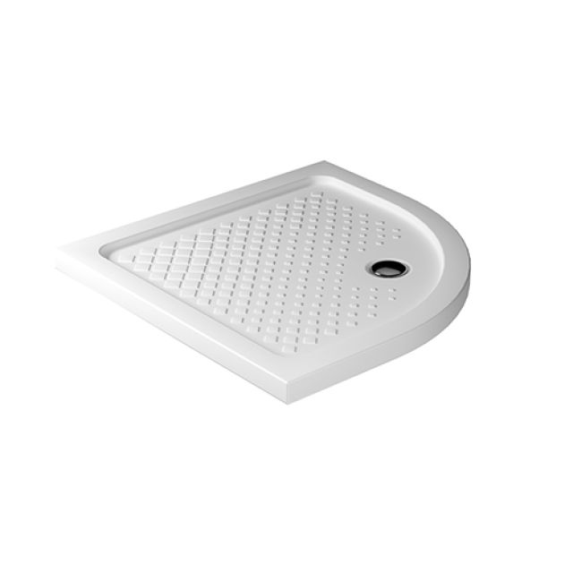 PIATTO DOCCIA ANGOLARE IN CERAMICA H. 6 cm 80 x 80 H. 6