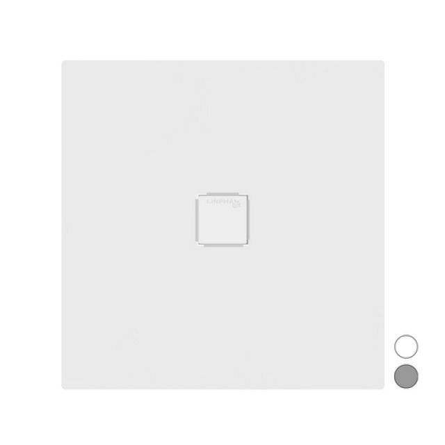 PIATTO DOCCIA MOD. HARMONY QUADRATO Cemento 7036 - cm 100 x 100