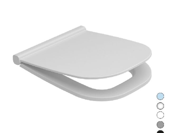 SEDILE WC IN TERMOINDURENTE ALBA SOFT CLOSING Nero Opaco