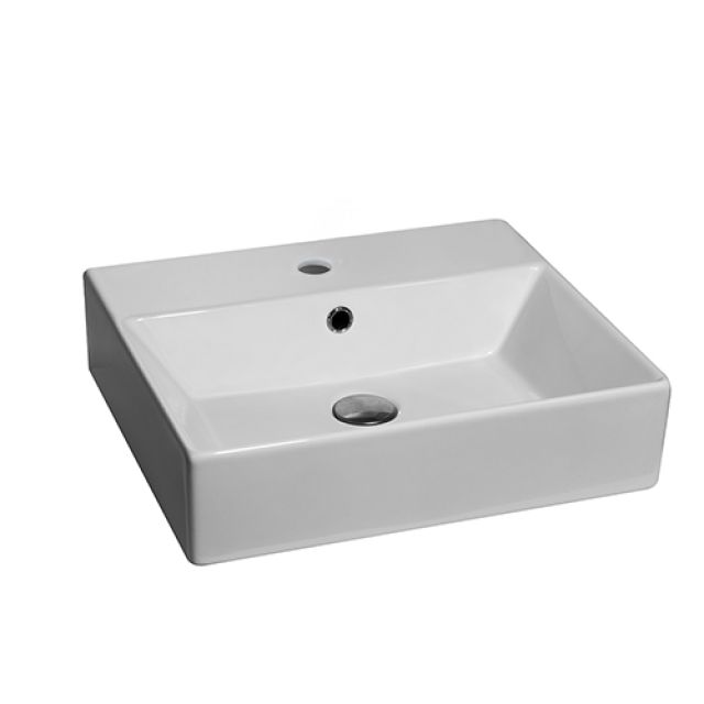 LAVABO D'APPOGGIO MOD. LA64 CM 50 X 42 Bianco