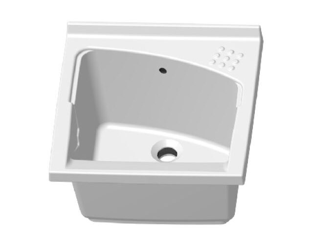 LAVATOIO IN CERAMICA REVINE DA INCASSO PER MOBILE cm 75 x 61